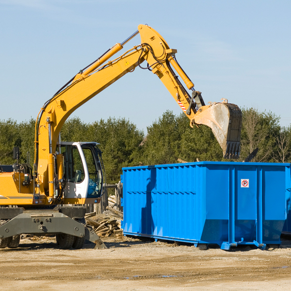 are there any restrictions on where a residential dumpster can be placed in Bergholz Ohio